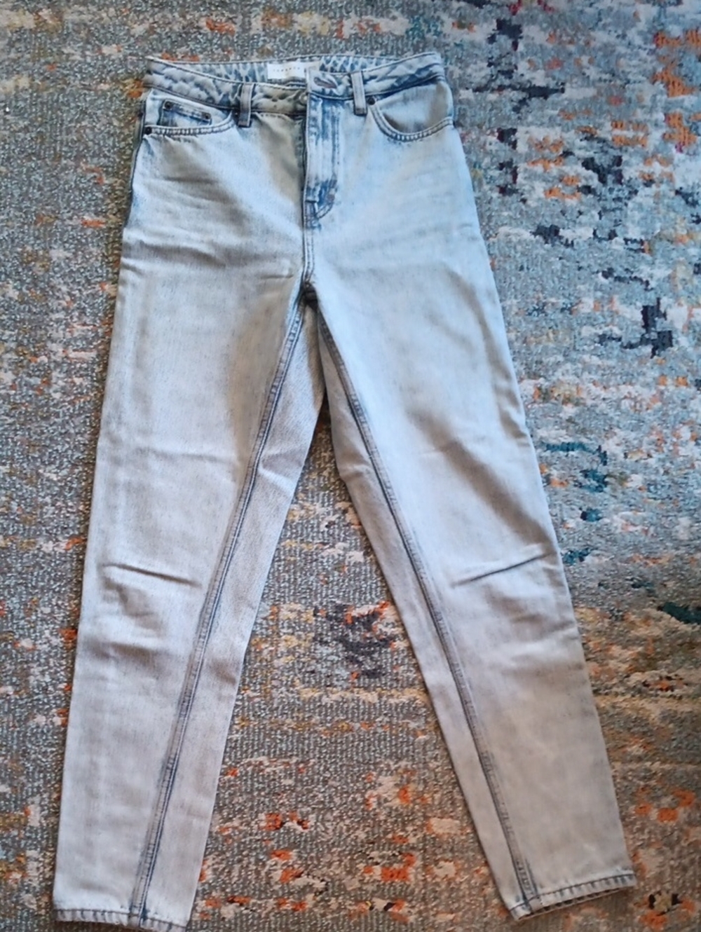 Topshop Light Wash Mom Jeans
